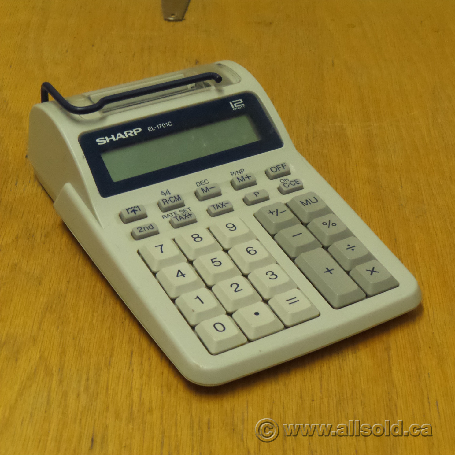 Sharp EL1701C 12 Digit Printing Calculator Adding Machine Allsold.ca